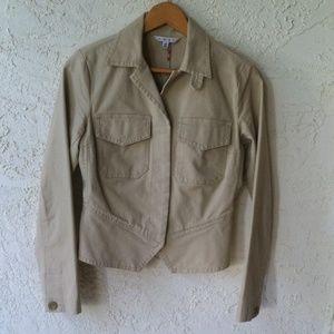 CAbi Light Tan Chamois Jacket Excellent Condition